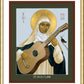 Wall Frame Gold, Matted - St. Rose of Lima by Br. Robert Lentz, OFM - Trinity Stores