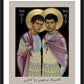 Wall Frame Black, Matted - Sts. Sergius and Bacchus by R. Lentz