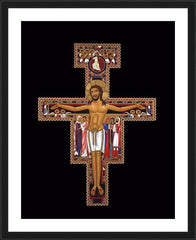Wall Frame Black - San Damiano Crucifix by R. Lentz