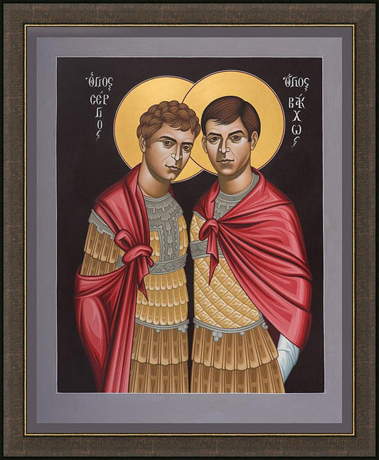 Wall Frame Espresso - Sts. Sergius and Bacchus by R. Lentz