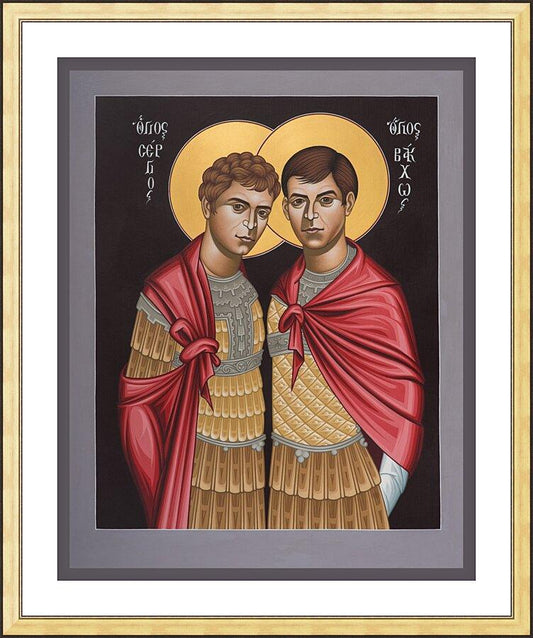 Wall Frame Gold, Matted - Sts. Sergius and Bacchus by R. Lentz