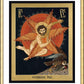 Wall Frame Gold, Matted - Seraphic Christ by R. Lentz