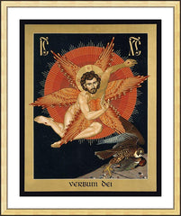 Wall Frame Gold - Seraphic Christ by R. Lentz