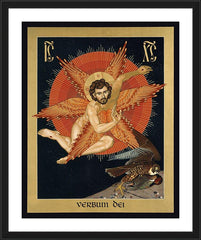 Wall Frame Black - Seraphic Christ by R. Lentz