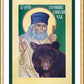 Wall Frame Gold, Matted - St. Seraphim of Sarov by R. Lentz