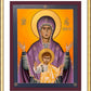 Wall Frame Gold, Matted - Our Lady of the Sign by R. Lentz