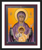 Wall Frame Black, Matted - Our Lady of the Sign by R. Lentz