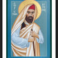 Wall Frame Black, Matted - St. Simone of Cyrene by R. Lentz