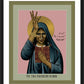 Wall Frame Black, Matted - Syro-Phoenician Woman by Br. Robert Lentz, OFM - Trinity Stores