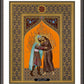 Wall Frame Espresso, Matted - St. Francis and the Sultan by R. Lentz
