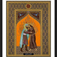 Wall Frame Black, Matted - St. Francis and the Sultan by Br. Robert Lentz, OFM - Trinity Stores