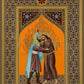 Wall Frame Black, Matted - St. Francis and the Sultan by Br. Robert Lentz, OFM - Trinity Stores