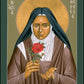 Wall Frame Black, Matted - St. Thérèse of Lisieux by R. Lentz