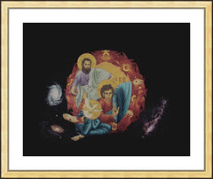 Wall Frame Gold - Holy Trinity by R. Lentz