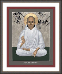 Wall Frame Espresso - Thomas Merton by R. Lentz
