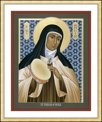 Wall Frame Gold - St. Teresa of Avila by R. Lentz