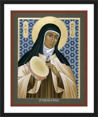 Wall Frame Black - St. Teresa of Avila by R. Lentz