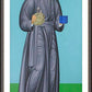 Wall Frame Espresso, Matted - St. Toribio Romo by Br. Robert Lentz, OFM - Trinity Stores