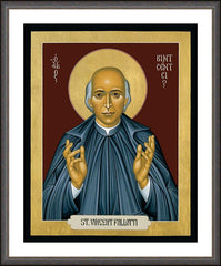 Wall Frame Espresso - St. Vincent Pallotti by R. Lentz