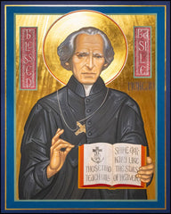 Wood Plaque - Bl. Basil Moreau by R. Gerwing