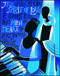 Wood Plaque - Jazz Arises From a Spirit of Love by M. McGrath
