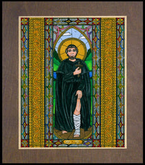 Wood Plaque Premium - St. Peregrine by B. Nippert