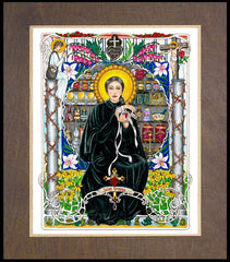 Wood Plaque Premium - St. Gemma Galgani by B. Nippert