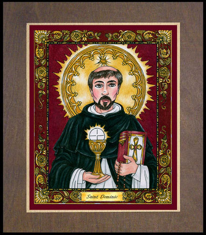 St. Dominic - Wood Plaque Premium by Brenda Nippert - Trinity Stores