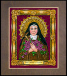 Wood Plaque Premium - St. Thérèse of Lisieux by B. Nippert