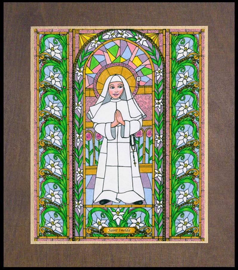 St. Imelda - Wood Plaque Premium by Brenda Nippert - Trinity Stores