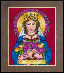 Wood Plaque Premium - St. Elizabeth of Hungary by B. Nippert