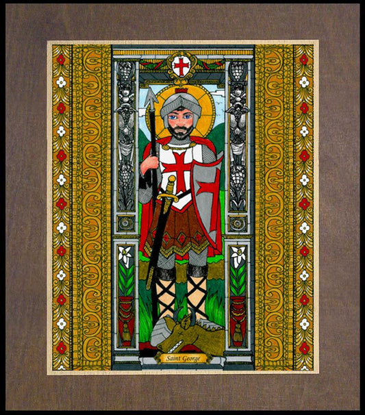St. George of Lydda - Wood Plaque Premium