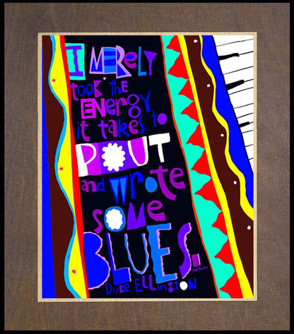 Duke Ellington - Wood Plaque Premium by Br. Mickey McGrath, OSFS - Trinity Stores