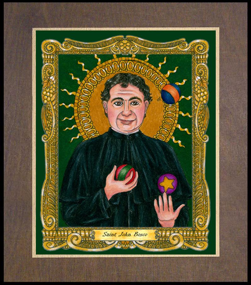 St. John Bosco - Wood Plaque Premium by Brenda Nippert - Trinity Stores