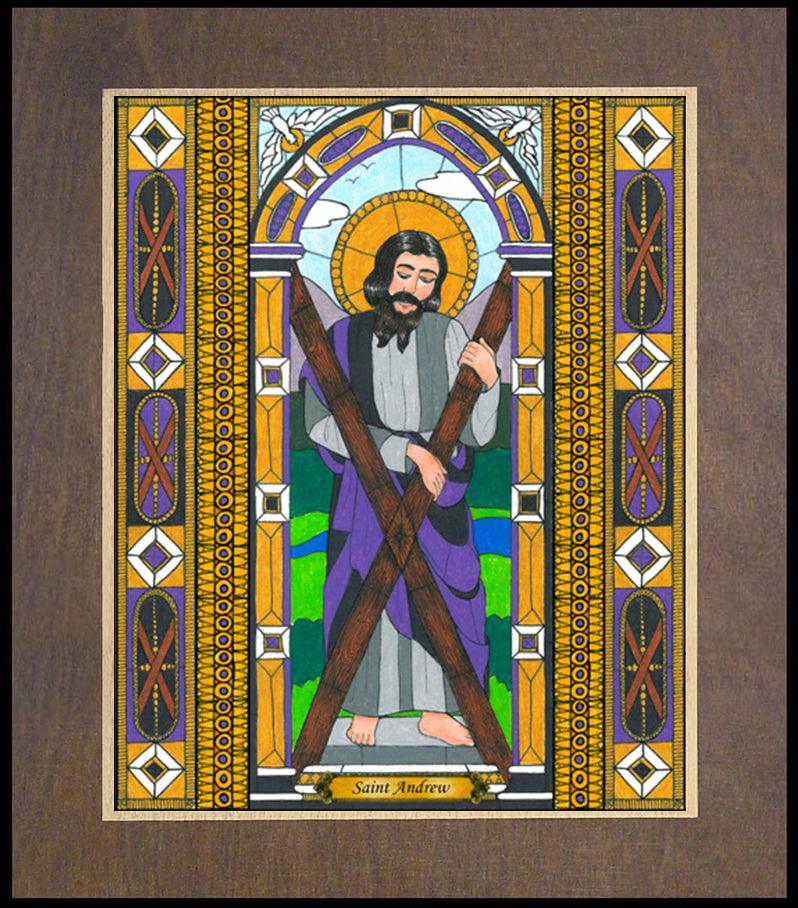 St. Andrew - Wood Plaque Premium by Brenda Nippert - Trinity Stores