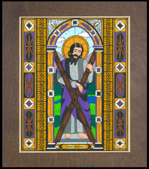 Wood Plaque Premium - St. Andrew by B. Nippert