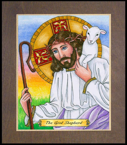 Good Shepherd - Wood Plaque Premium