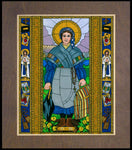 Wood Plaque Premium - St. Bernadette of Lourdes by B. Nippert