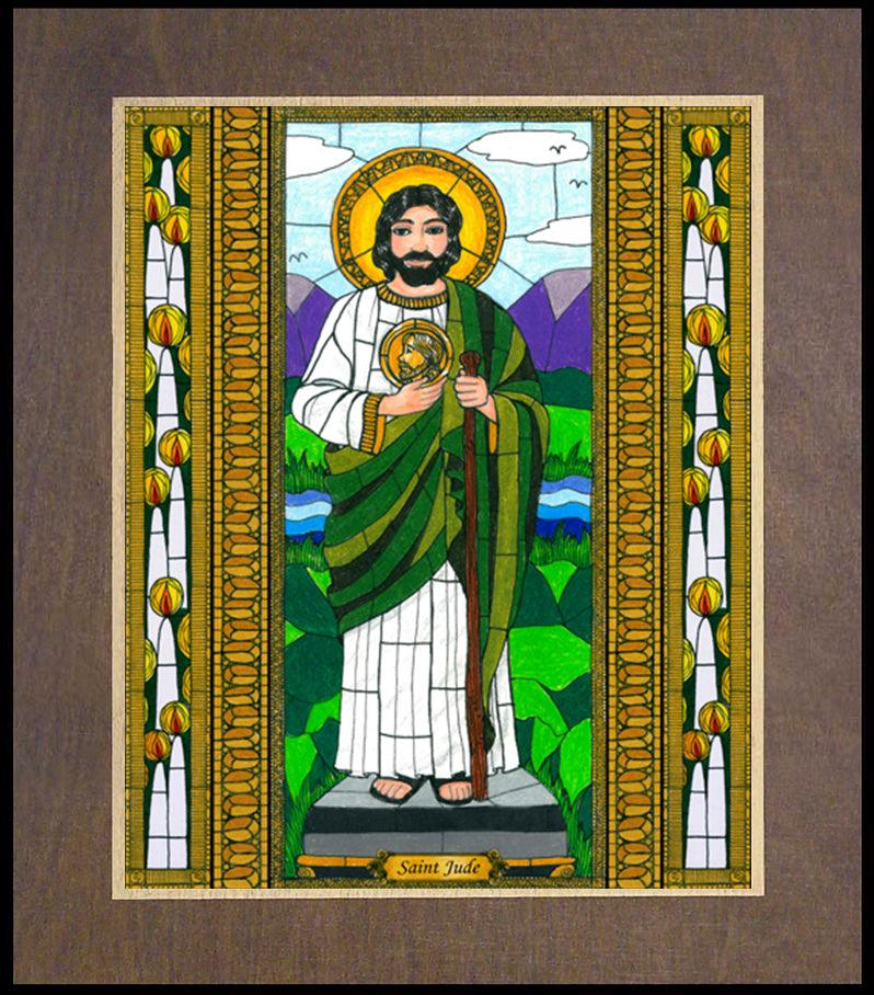 St. Jude the Apostle - Wood Plaque Premium by Brenda Nippert - Trinity Stores