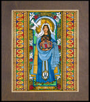 Wood Plaque Premium - Mary, Mother of the Church by B. Nippert