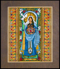 Wood Plaque Premium - Mary, Mother of the Church by B. Nippert