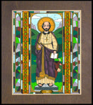 Wood Plaque Premium - St. Luke the Evangelist by B. Nippert
