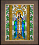 Wood Plaque Premium - Mary, Queen of the Apostles by B. Nippert