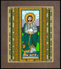 Wood Plaque Premium - St. Mark by B. Nippert