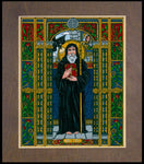 Wood Plaque Premium - St. Benedict of Nursia by B. Nippert