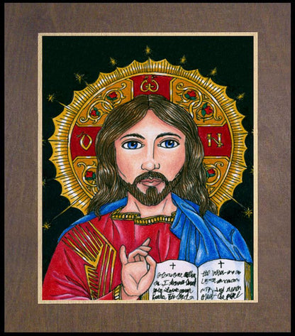 Christ the Teacher - Wood Plaque Premium by Brenda Nippert - Trinity Stores