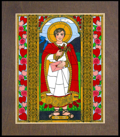 St. Valentine - Wood Plaque Premium by Brenda Nippert - Trinity Stores