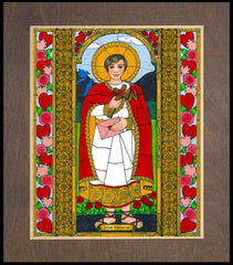 Wood Plaque Premium - St. Valentine by B. Nippert