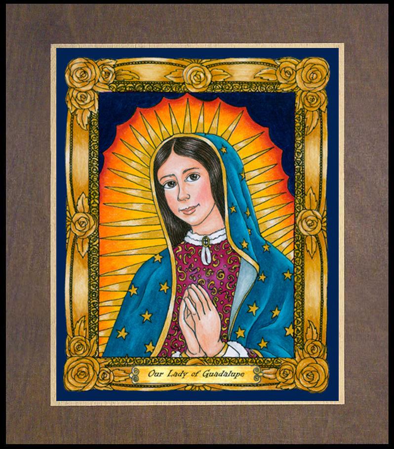 Our Lady of Guadalupe - Wood Plaque Premium by Brenda Nippert - Trinity Stores
