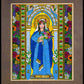 Mary, Queen of May - Wood Plaque Premium by Brenda Nippert - Trinity Stores